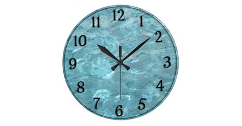 Swimming Pool Water - Summer Fun Abstract Large Clock | Zazzle.com