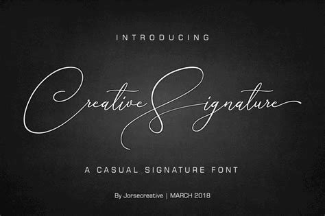 Creative Signature Font - YouWorkForThem