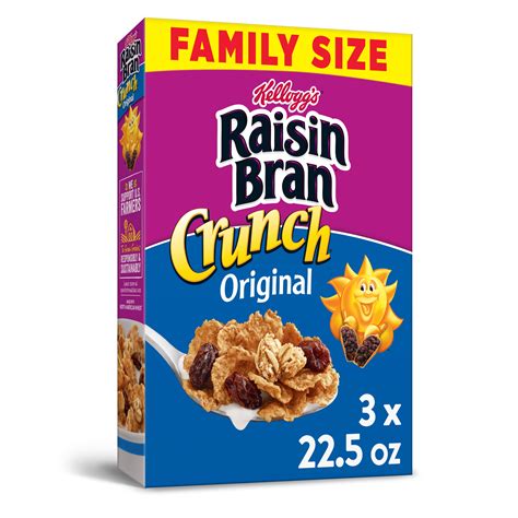 Kellogg's, Raisin Bran Crunch Breakfast Cereal, Original, 3 Boxes - 4. ...