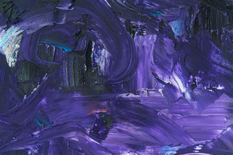 Purple Abstract Painting on Canvas · Free Stock Photo