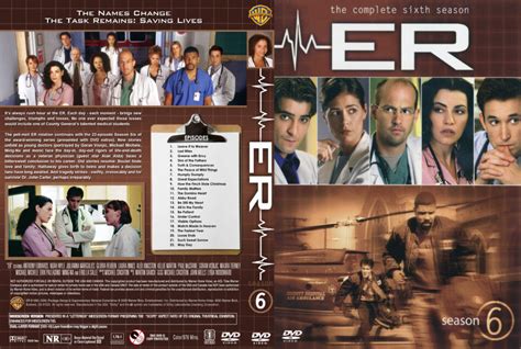 ER - Season 6 dvd cover & labels (2000) R1 Custom