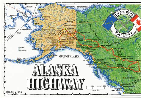 Online Maps: Alaska Highway Map