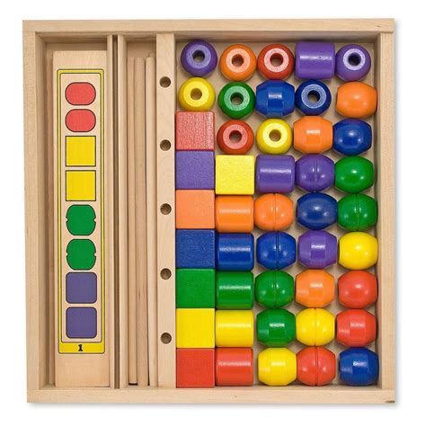 Melissa & Doug Bead Sequencing Set 570 | Stem toys, Wooden toys design ...