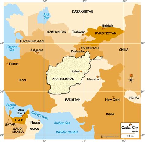 Afghanistan Regional Map