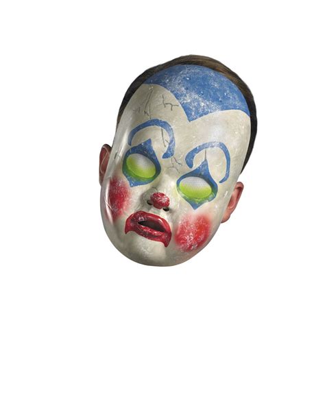 Clown Doll Mask – Spirit Halloween | Scary clown mask, Scary clowns ...