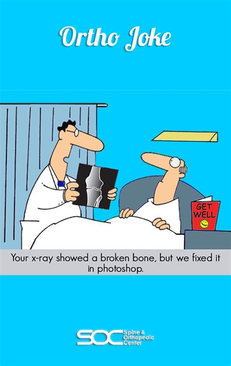 Medical #Joke: Doctor to the patient, “Your x-ray showed a broken bone ...