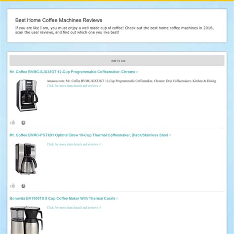 Best Home Coffee Machines Reviews | A Listly List