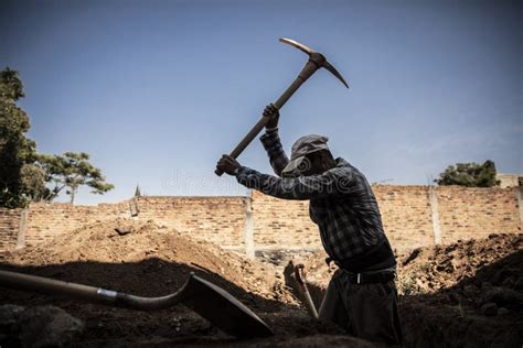 Detail of Men Working in Construction Stock Image - Image of heavy ...