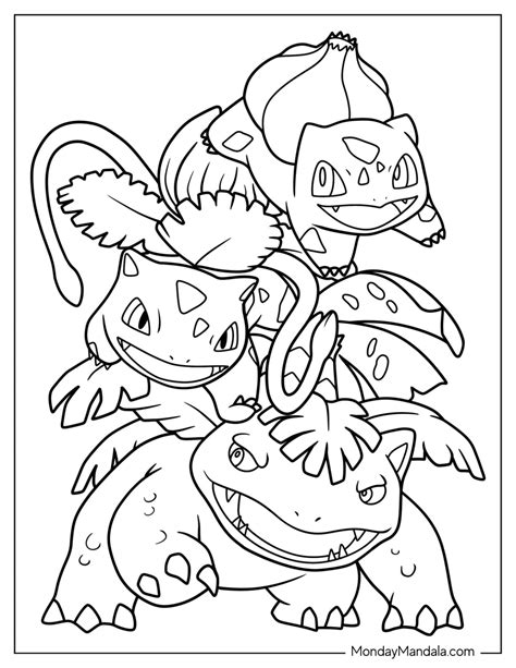 20 Bulbasaur Coloring Pages (Free PDF Printables)