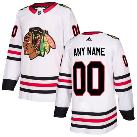 adidas Chicago Blackhawks White Authentic Custom Jersey