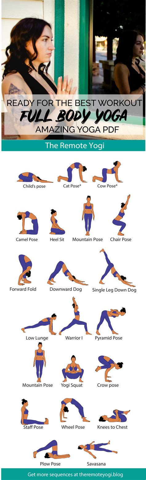 Full Body Yoga Workout – Free Printable PDF | Full body yoga workout ...