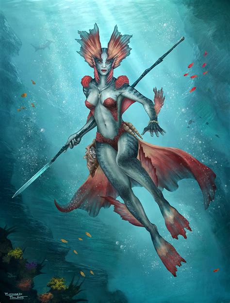 ArtStation - Sea Siren, Richard Philpott | Sea siren, Mermaid artwork ...