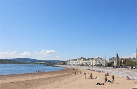 Exmouth Beach - Photo "Looking West along the Beach" :: British Beaches