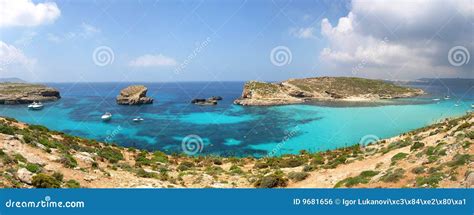 Blue Lagoon Comino stock photo. Image of colorful, sand - 9681656