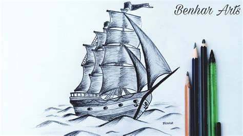 Sailing Ship Drawing