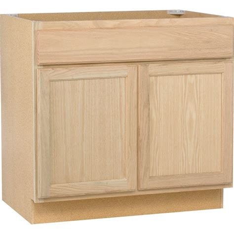 Assembled 36x34.5x24 in. Sink Base Kitchen Cabinet in Unfinished Oak ...