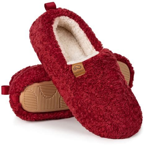 EverFoams Women's Shearling Memory Foam Full Slippers - Walmart.com