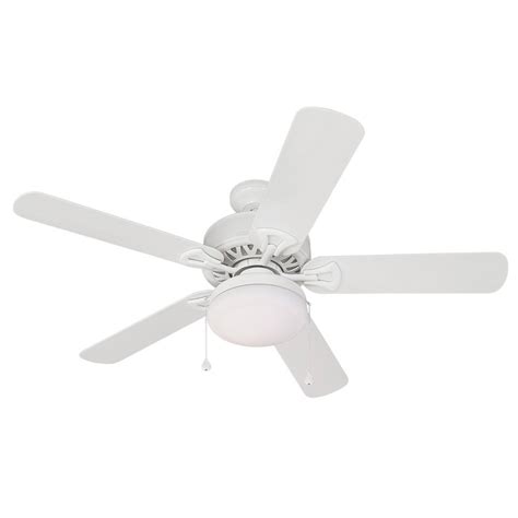 Harbor Breeze 52-in Calera White Outdoor Ceiling Fan with Light Kit ...