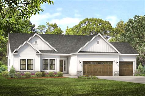 Small Ranch Home Plans With Garage - 1111 1680 Houseplans Beds ...