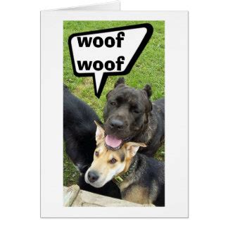 Happy Birthday From The Dog Greeting Cards | Zazzle