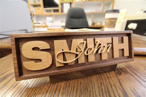 Personalized Desk Name Plate