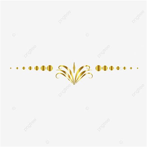 Gold Dividers Vector Art PNG, Gold Dividing Line, Gold Vector, Line ...