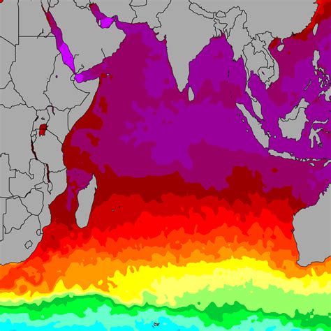 Indian Ocean Sea Temperatures