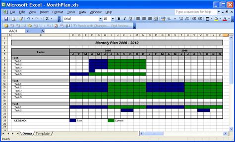 Monthly Schedule Template Excel – task list templates