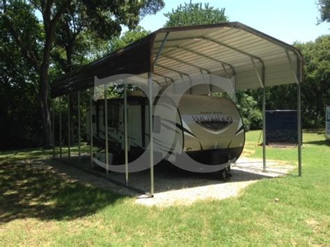 Carport | Regular Roof | 18W x 36L x 12H | Metal RV Camper Shelters