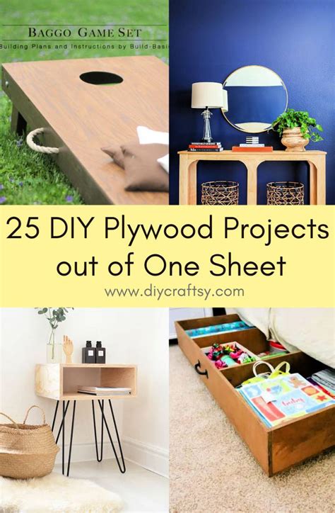 25 Cheap DIY Plywood Projects out of Scrap and One Sheet