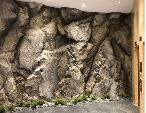 Interior artificial Rock Wall Design — Wavestone Sculpture