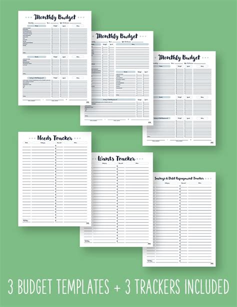 50/30/20 Budget Templates - 15 FREE Printables | Printabulls