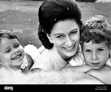 Portrait of Princess Margaret and her children Stock Photo, Royalty ...