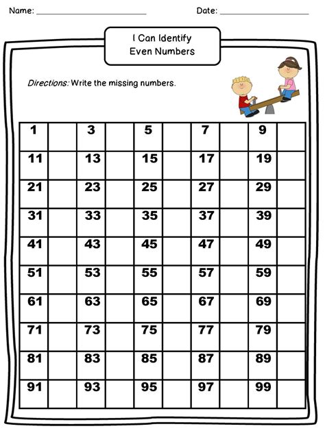 Odd And Even Numbers Worksheets Pdf