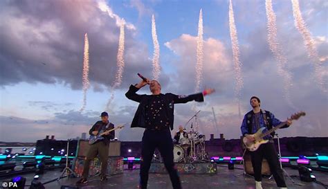 BRIT Awards 2021: Coldplay open O2 ceremony with outdoor performance ...