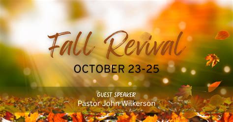 Fall Revival - Cranberry Baptist Church, Beckley, WV