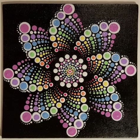 Mandala Painted Rocks, Mandala Rock Art, Mandala Canvas, Mandala Art ...