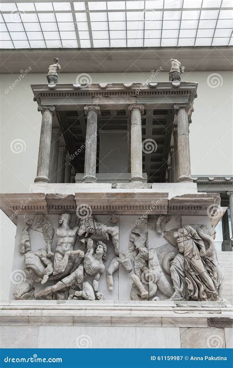 Pergamon Altar As Reconstructed In The Pergamon Museum In Berlin ...