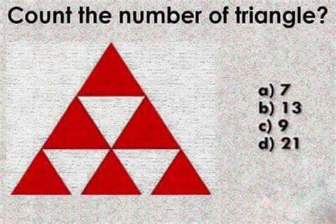 Count the number of triangles? | Puzzle Answer