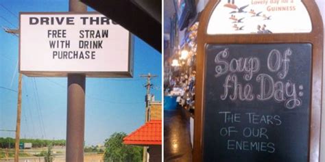 Funny Restaurant Signs – These Signs Are Hilarious