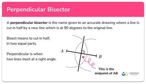 Perpendicular Bisector - GCSE Maths - Steps, Examples & Worksheet