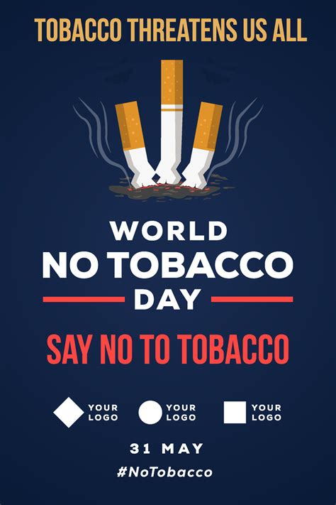 vertical banner poster world no tobacco day illustration design 7941131 ...