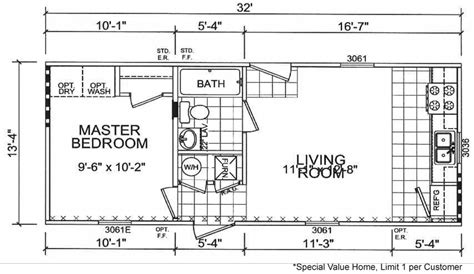 1 Bedroom Mobile Home Layouts | www.resnooze.com