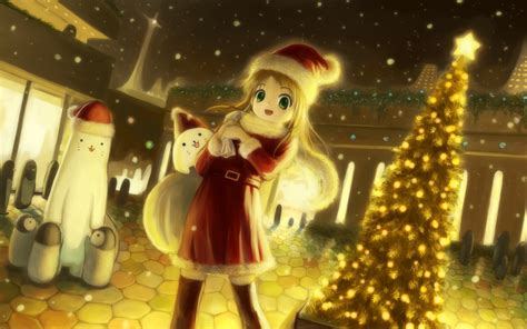 Download Anime Christmas Anime Christmas HD Wallpaper