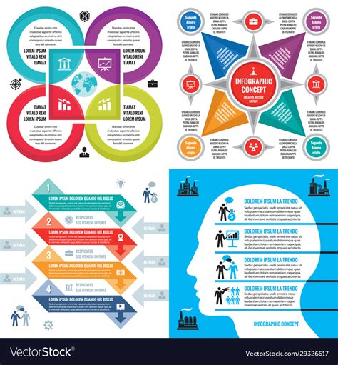 Business infographic templates concept Royalty Free Vector