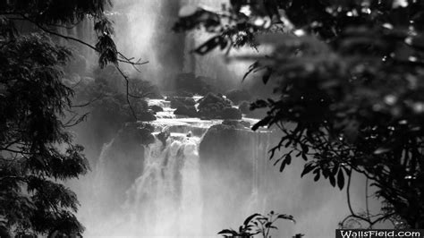 Black And White Waterfall Wallpapers - Wallpaper Cave