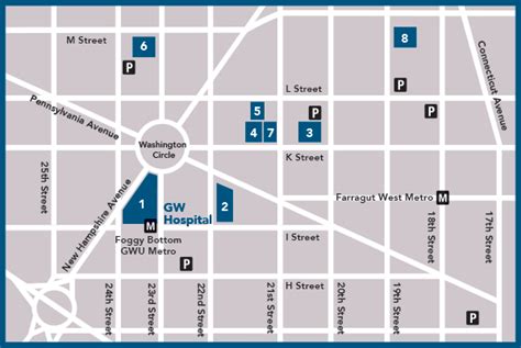 Directions and Maps to GWUH | GW Hospital