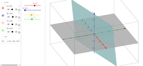 Cartesian Equation of a Plane – GeoGebra