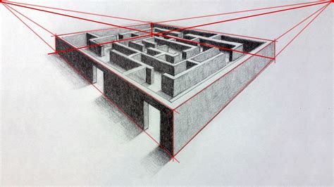 3d Maze Drawing at GetDrawings | Free download