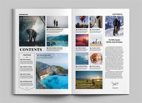 Travel Magazine Layout Design - ksioks